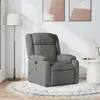 Image de vidaXL Fauteuil de massage, relaxation tissu gris foncé