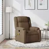 Image de vidaXL Fauteuil de massage, relaxation tissu marron