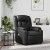 Image de vidaXL Fauteuil de massage, relaxation similicuirnoir