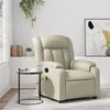 Image de vidaXL Fauteuil de massage, relaxation similicuir cràme