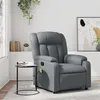 Image de vidaXL Fauteuil de massage, relaxation similicuir gris
