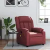 Image de vidaXL Fauteuil de massage, relaxation similicuir bordeaux