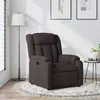 Image de vidaXL Fauteuil réglable tissu marron foncé