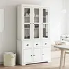 Image de vidaXL Buffet BODO blanc 115,5x43x200,5 cm bois massif de pin 3206451
