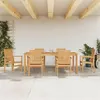Image de vidaXL 7-delige Tuinset massief teakhout3157921