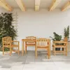 Image de vidaXL 5-delige Tuinset massief teakhout3157927