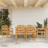 Image de vidaXL 7-delige Tuinset massief teakhout3157928