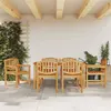 Image de vidaXL 7-delige Tuinset massief teakhout3157932