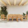 Image de vidaXL 9-delige Tuinset massief teakhout3157936