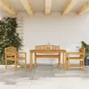 Image de vidaXL 4-delige Tuinset massief teakhout3157938
