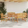 Image de vidaXL 5-delige Tuinset massief teakhout3157939