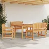 Image de vidaXL 5-delige Tuinset massief teakhout3157942