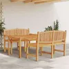 Image de Salon de jardin vidaxl teck bois 3 pieces 180 x 90 x 77 cm
