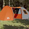 Image de Tente familiale à dôme 6 personnes orange imperméable