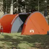 Image de Tente de camping tunnel 4 personnes orange imperméable