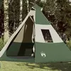 Image de Tente de camping tipi 7 personnes vert imperméable