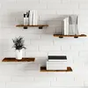 Image de vidaXL Étagères Murales 4 pcs, Tablettes Suspendues avec Rangement, Étagères à Livres Flottantes, Décorations de Salon, 838207