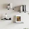 Image de vidaXL Étagères Murales 4 pcs, Tablettes Suspendues avec Rangement, Étagères à Livres Flottantes, Décorations de Salon, 838209
