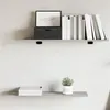 Image de vidaXL Étagères Murales 4 pcs, Tablettes Suspendues avec Rangement, Étagères à Livres Flottantes, Décorations de Salon, Sonoma Gris Bois Ingénierie 838263