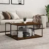 Image de vidaXL Étagères Murales 4 pcs, Tablettes Suspendues avec Rangement, Étagères à Livres Flottantes, Décorations de Salon, Chêne Fumé Bois d'Ingénierie 838273