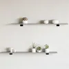 Image de vidaXL Étagères Murales 4 pcs, Tablettes Suspendues avec Rangement, Étagères à Livres Flottantes, Décorations de Salon, Sonoma Gris Bois Ingénierie
