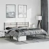 Image de vidaXL Bedframe met hoofdbord metaal zwart 193x203 cm373697
