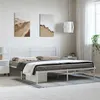 Image de vidaXL Bedframe met hoofdbord metaal wit 183x213 cm373745