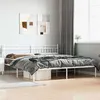 Image de Lit vidaxl 207 x 198 x 91 cm en metal sommier a lattes pour 2 personnes de couleur