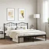 Image de vidaXL Bedframe met hoofdbord metaal zwart 180x200 cm373793