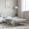 Image de vidaXL Bedframe met hoofdbord metaal zwart 135x190 cm373886