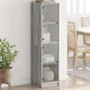 Image de vidaXL Buffet avec Portes en Verre, Armoire Latérale avec Rangement, Meuble de Salon Salle de Séjour Intérieur, Moderne, 836439