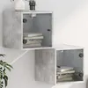 Image de vidaXL Tables de Chevet et Portes Vitrées 2 pcs, Armoire Latérale avec Compartiment, Table de Nuit, Table d'Appoint, Meuble 836469
