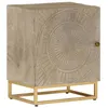 Image de vidaXL Table de Chevet, Armoire de Chevet avec Pieds, Table de Nuit, Meuble de Rangement Chambre à Coucher, Bois Massif 372014