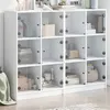 Image de vidaXL Bibliothèque avec Portes, Armoire à Livres avec Poignées, Meuble avec Compartiments de Salon Intérieur, Moderne, 3206510