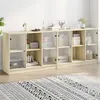 Image de vidaXL Bibliothèque avec Portes, Armoire à Livres avec Rangement, Meuble à Livres Bureau Salon, Moderne, Chêne Sonoma Bois 3206533