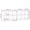 Image de VidaXL Bibliothèque avec portes gris béton 204x37x75 cm 3206534