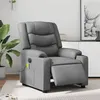 Image de vidaXL Fauteuil de massage, relaxation électrique similicuir gris