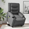 Image de vidaXL Fauteuil de massage, relaxation similicuir gris