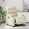 Image de Fauteuil inclinable électrique Crème Similicuir