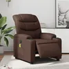 Image de vidaXL Fauteuil de massage, relaxation électrique similicuir marron