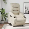 Image de vidaXL stoel électrique similicuir crème