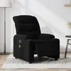 Image de vidaXL Fauteuil de massage, relaxation électrique réglable tissunoir