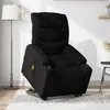 Image de vidaXL Fauteuil de relaxation, massage, inclinable électrique réglable tissunoir