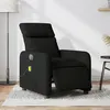 Image de vidaXL Fauteuil de massage, relaxation électrique réglable tissunoir