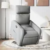 Image de vidaXL Fauteuil de relaxation inclinable tissu gris clair