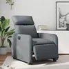 Image de vidaXL Fauteuil réglable électrique similicuir gris