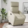 Image de vidaXL Fauteuil de relaxation inclinable similicuir crème