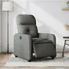 Image de vidaXL Fauteuil électrique réglable tissu gris foncé