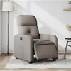 Image de vidaXL Fauteuil réglable électrique tissu taupe