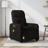 Image de Fauteuil de massage inclinable électrique Noir Tissu